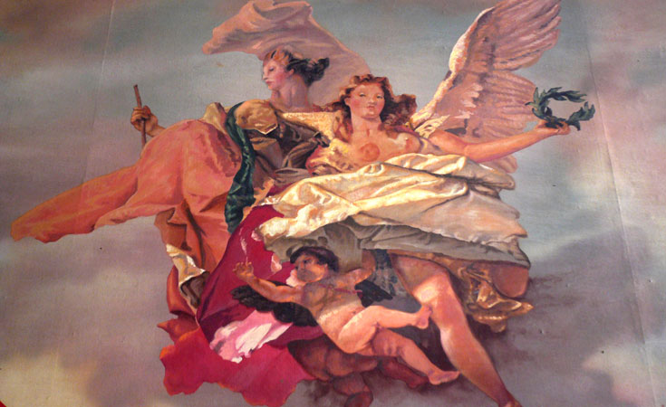 Parténope - Preceso de pintado